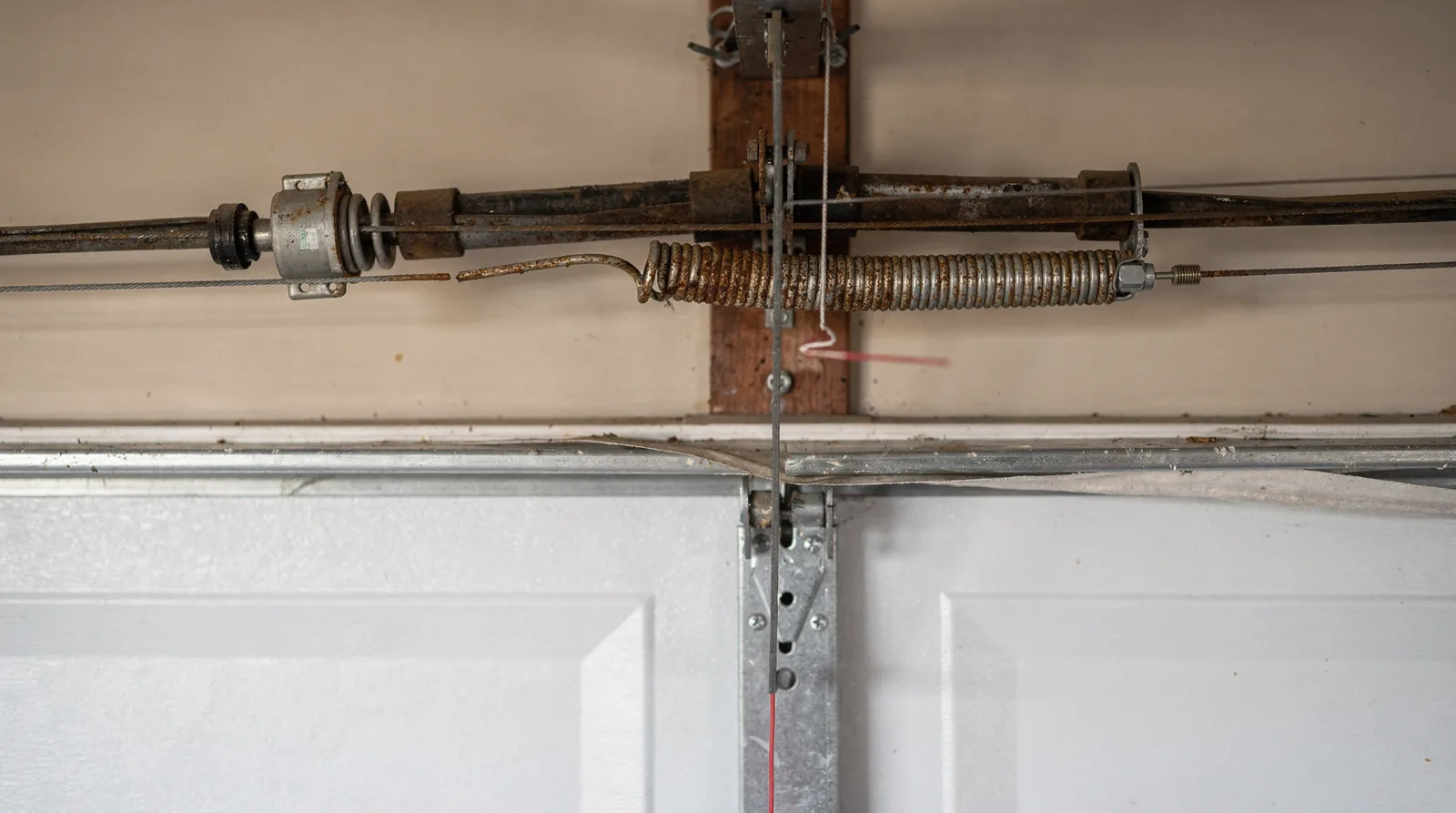 A door that is heavy to lift or causes the opener to struggle indicates