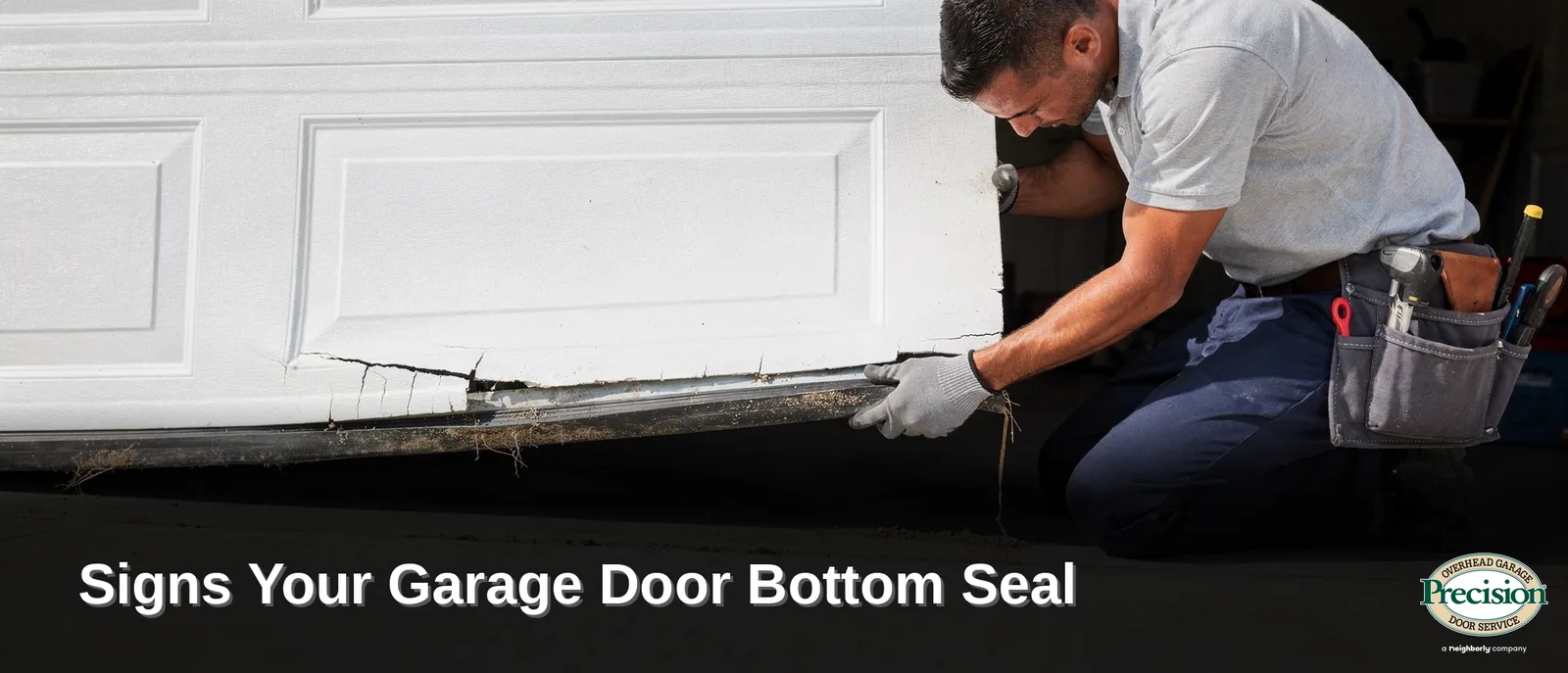 A healthy bottom seal keeps dirt, pests, and drafts out while keeping the garage's temperature